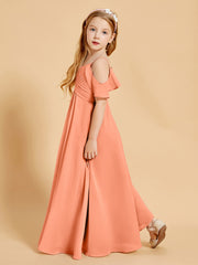 Off the Shoulder Bridesmaid Dresses for Juniors Papaya