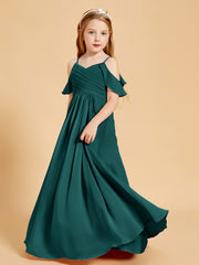 Off the Shoulder Bridesmaid Dresses for Juniors Peacock