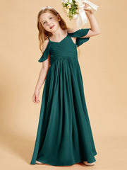 Off the Shoulder Bridesmaid Dresses for Juniors Peacock