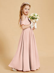 Off the Shoulder Bridesmaid Dresses for Juniors Pearl Pink