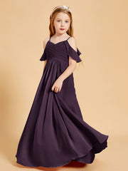 Off the Shoulder Bridesmaid Dresses for Juniors Plum