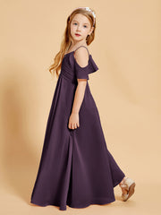 Off the Shoulder Bridesmaid Dresses for Juniors Plum