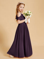 Off the Shoulder Bridesmaid Dresses for Juniors Plum