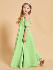 Off the Shoulder Bridesmaid Dresses for Juniors Sage