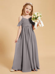 Off the Shoulder Bridesmaid Dresses for Juniors Silver