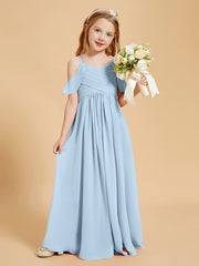 Off the Shoulder Bridesmaid Dresses for Juniors Sky Blue