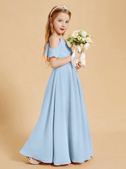 Off the Shoulder Bridesmaid Dresses for Juniors Sky Blue