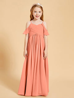 Off the Shoulder Bridesmaid Dresses for Juniors Sunset