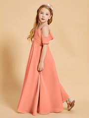 Off the Shoulder Bridesmaid Dresses for Juniors Sunset