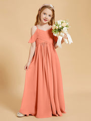 Off the Shoulder Bridesmaid Dresses for Juniors Sunset