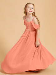 Off the Shoulder Bridesmaid Dresses for Juniors Sunset