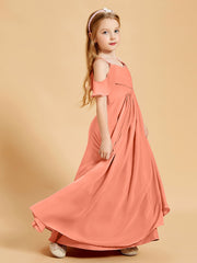 Off the Shoulder Bridesmaid Dresses for Juniors Sunset