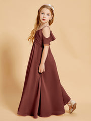 Off the Shoulder Bridesmaid Dresses for Juniors Terracotta