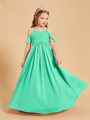 Off the Shoulder Bridesmaid Dresses for Juniors Turquoise