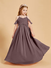Off the Shoulder Bridesmaid Dresses for Juniors Vintage Mauve