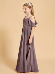 Off the Shoulder Bridesmaid Dresses for Juniors Vintage Mauve