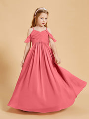 Off the Shoulder Bridesmaid Dresses for Juniors Watermelon
