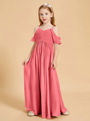 Off the Shoulder Bridesmaid Dresses for Juniors Watermelon