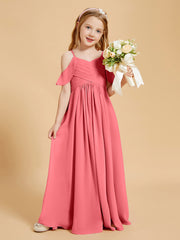 Off the Shoulder Bridesmaid Dresses for Juniors Watermelon
