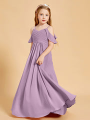 Off the Shoulder Bridesmaid Dresses for Juniors Wisteria