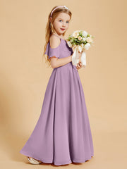 Off the Shoulder Bridesmaid Dresses for Juniors Wisteria