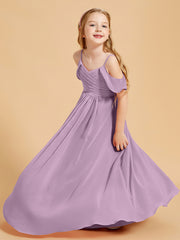 Off the Shoulder Bridesmaid Dresses for Juniors Wisteria