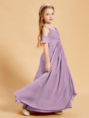 Off the Shoulder Bridesmaid Dresses for Juniors Wisteria