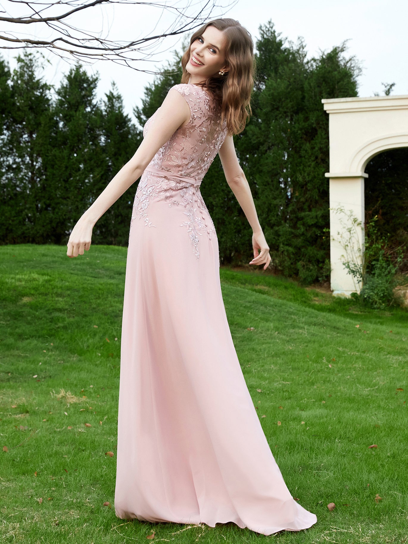 Lace Bridesmaid Dresses & Gowns | BABARONI Lace Bridesmaid Dresses & Gowns | BABARONI