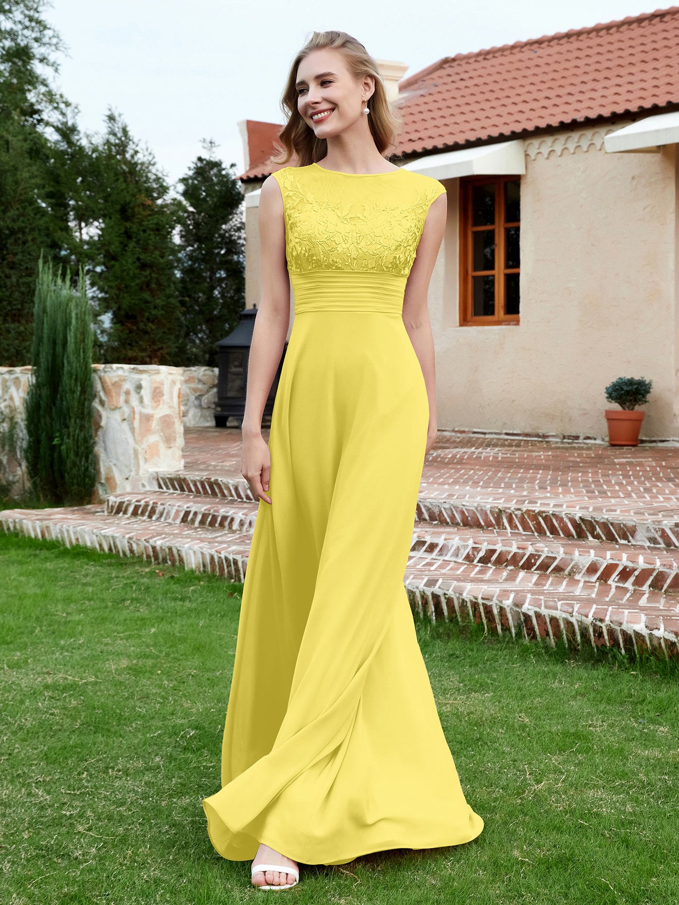 lemon colour bridesmaid dresses Lemon Sorbet Bridesmaid Dress Matte Satin Size XL