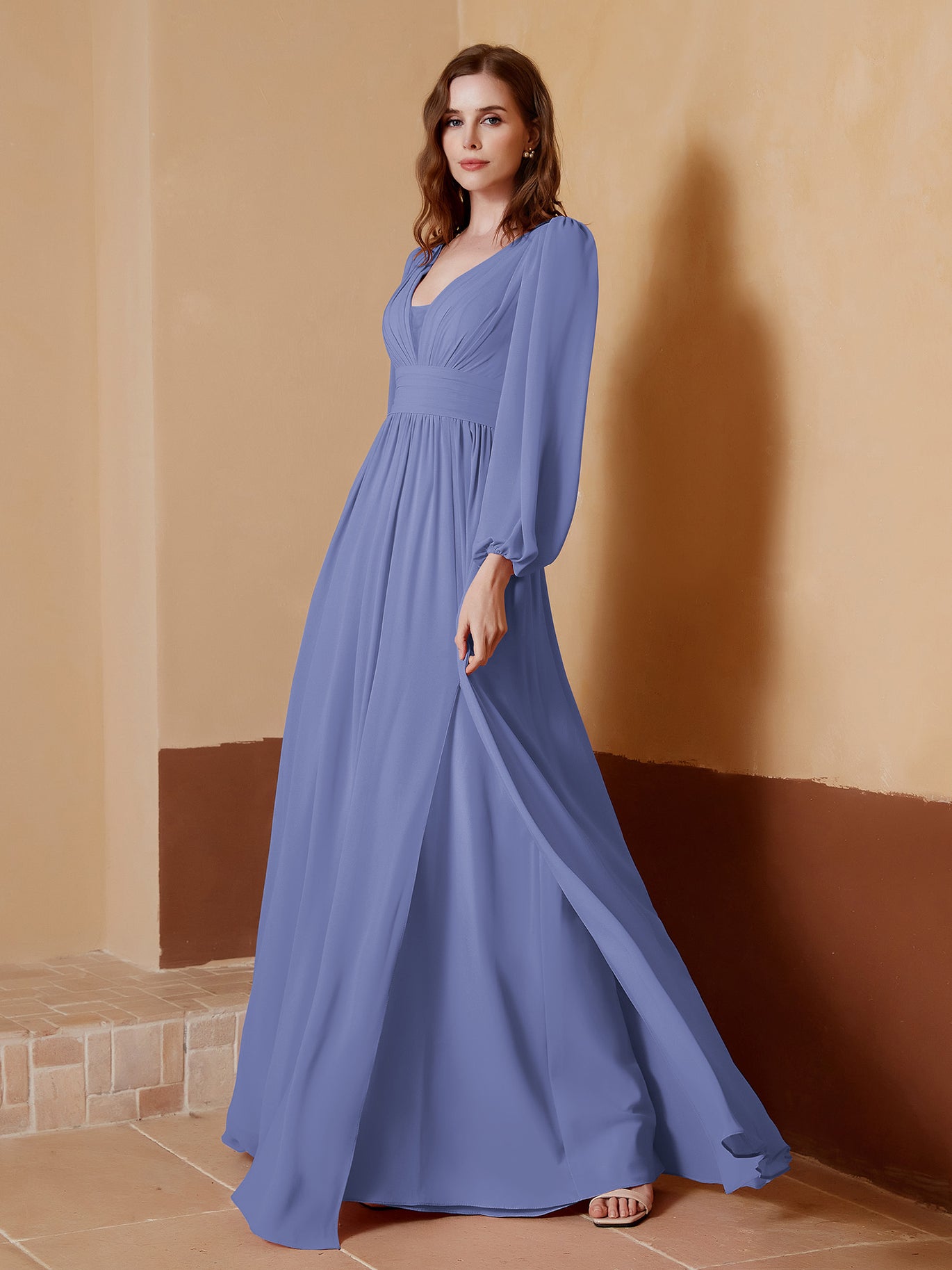 Periwinkle Bridesmaid Dresses BABARONI Periwinkle Bridesmaid Dresses BABARONI