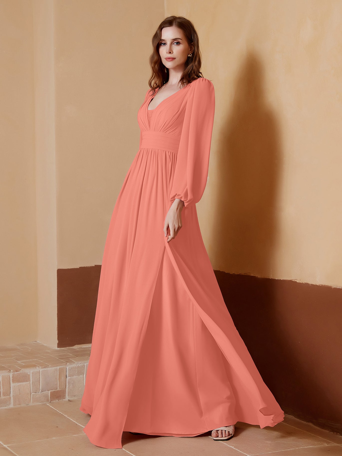burgundy and black dress Long Sleeves V Neck Burgundy/ Black Prom Dress, Burgundy/Black Formal Dresses, US 2 / Custom Color / No Rush