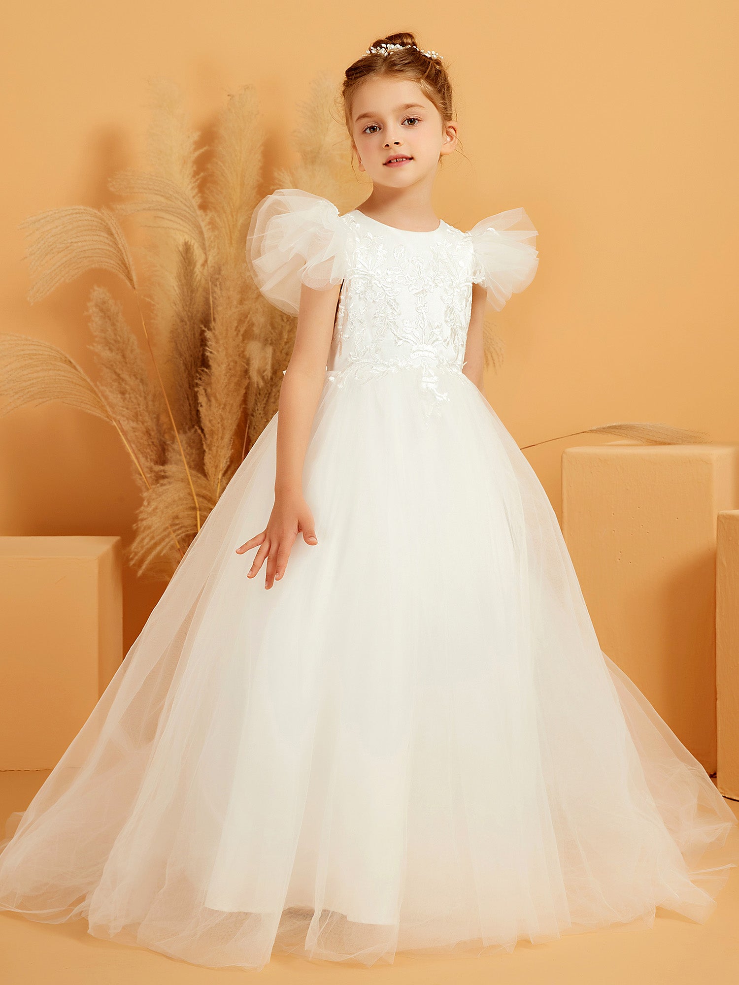Bolero For Girls Soft First Communion Bolero Jacket White Fur