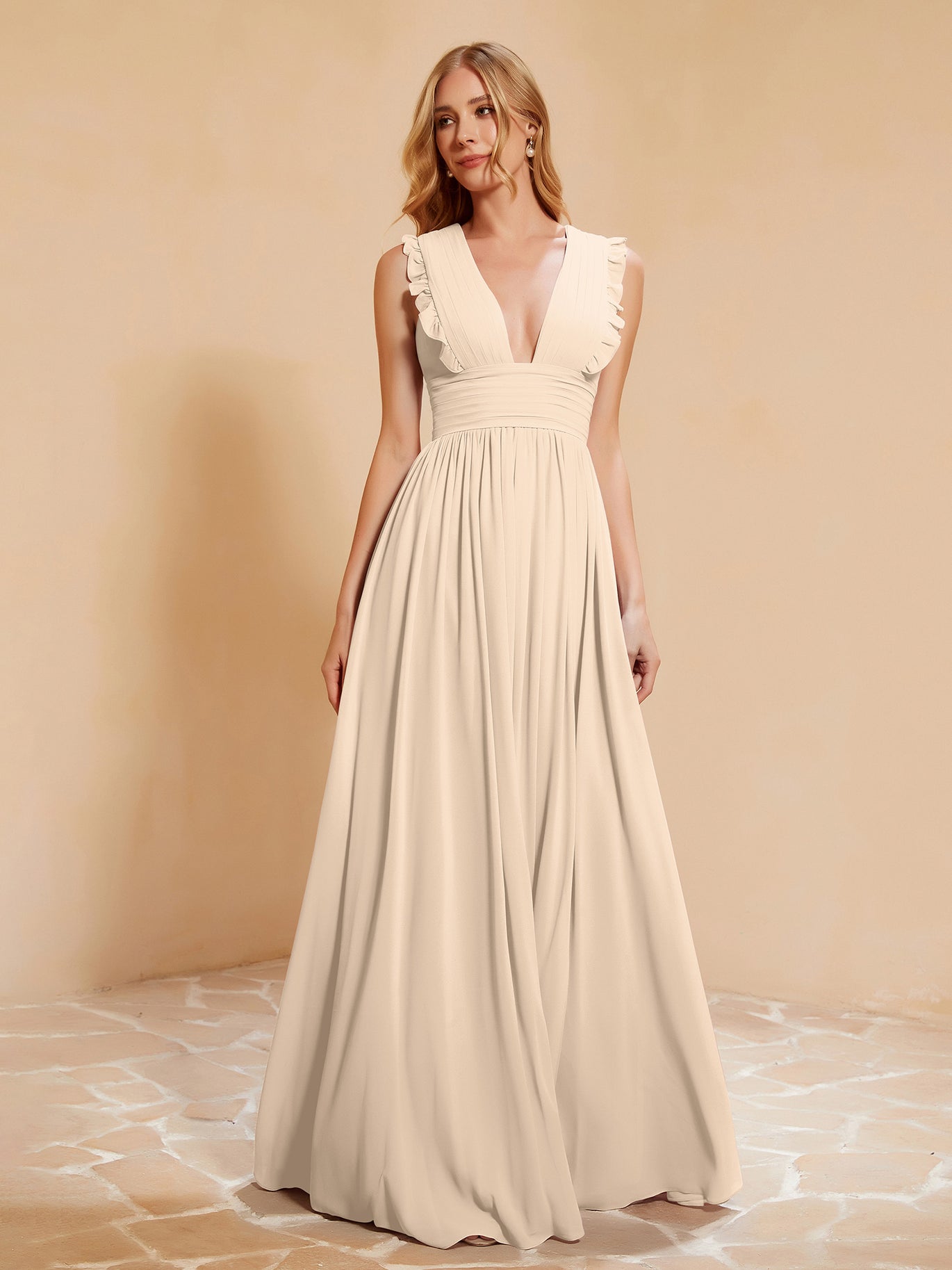 Champagne Bridesmaid Dresses - Cheap Gowns Under $100  BABARONI