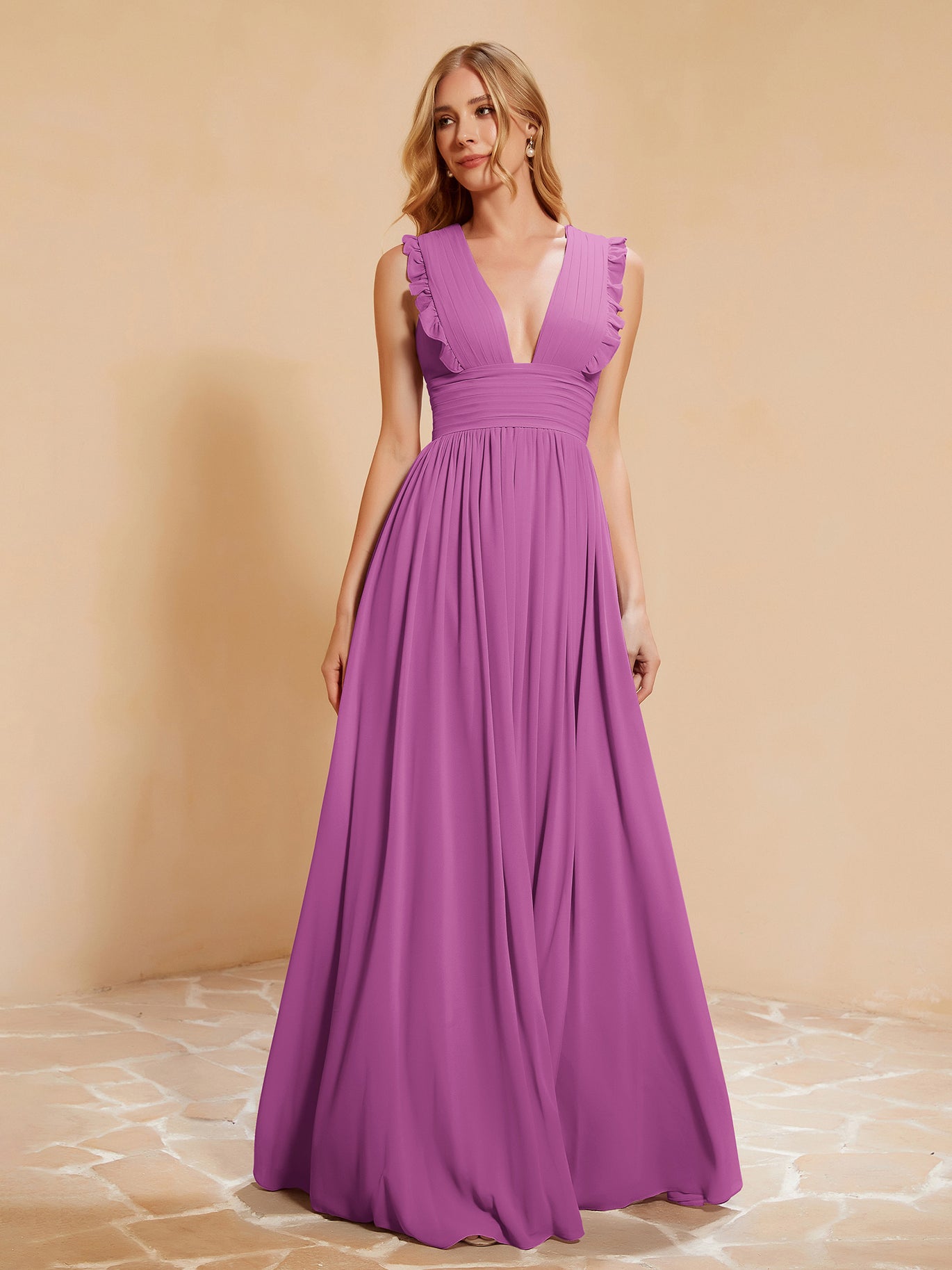 Orchid Bridesmaid Dresses - Free Custom Sizing for Various Body Types   BABARONI