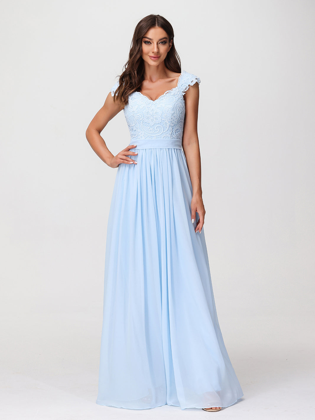 jennifer stretch satin ruched formal dress Lavetir Sheath/Column Square Neck Sleeveless Floor-Length Ruched Bridesmaid Dresses With Side Slit 2026 main image 0