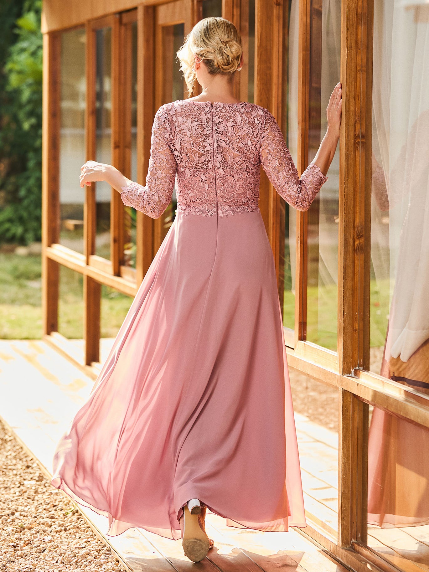 Chiffon Mother of the Bride Groom Dresses BABARONI Chiffon Mother of the Bride Groom Dresses BABARONI