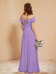 Half Sleeve Backless A-line Chiffon Dress Tahiti