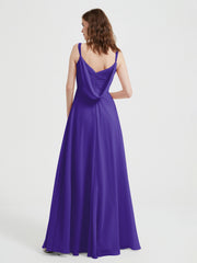 V-neck Chiffon Dresses with Beaded Straps-Regency