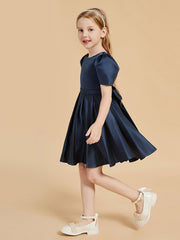 Scoop Neck Cap Sleeve Knee-Length Flower Girl Dresses