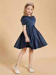 Scoop Neck Cap Sleeve Knee-Length Flower Girl Dresses