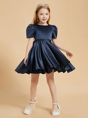 Scoop Neck Cap Sleeve Knee-Length Flower Girl Dresses