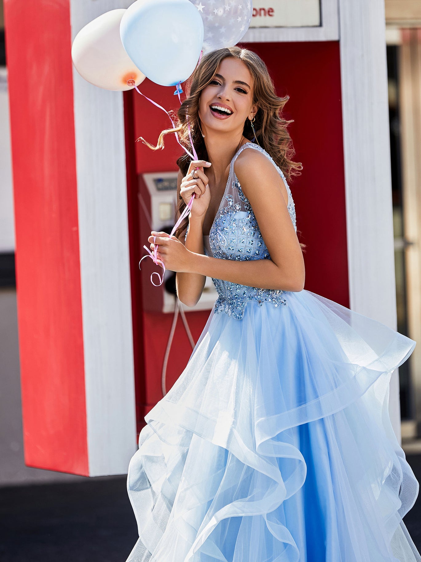 open lace back dress Prom Dress 2023 Ideas Mermaid/Trumpet Halter Neck Puff Balloon Sleeves Sequin Sparkle&Shine 2 / Custom Color