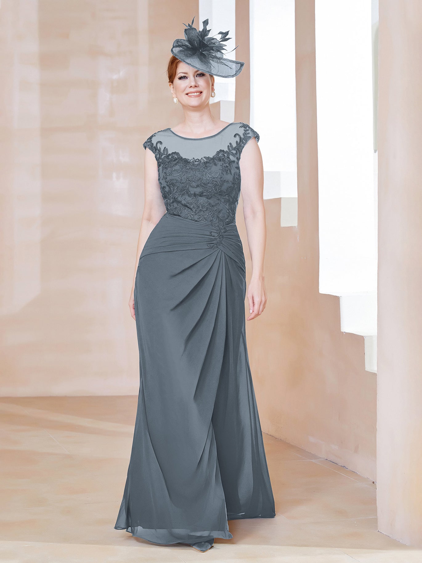 blue pinstripe dress Papamoa Dress Blue Pinstripe – Augustine main image 0