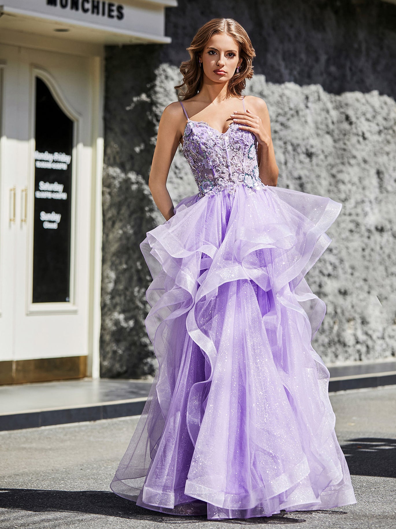 BABARONI BABARONI Tulle Burgundy Prom Dresses A-line Spaghetti Straps Ruffle Ruched Beaded, Burgundy / US0 BABARONI BABARONI Tulle Burgundy Prom Dresses A-line Spaghetti Straps Ruffle Ruched Beaded, Burgundy / US0