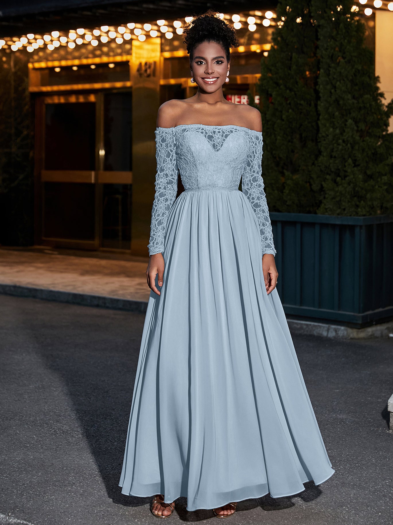 beautiful bridesmaid dresses with sleeves Stacees Flutter Sleeve Teal