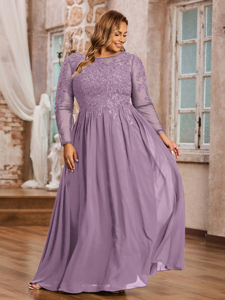 wisteria formal dresses MissJophiel Women Short Sleeves Chiffon V Neck Print Floral Wisteria Midi Tea Length Formal Evening Gown Wisteria / Floor Length / US24W main image 0