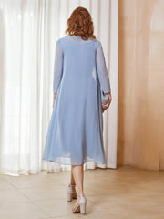 Simple Chiffon Long Sleeves Jacket Regency Plus Size