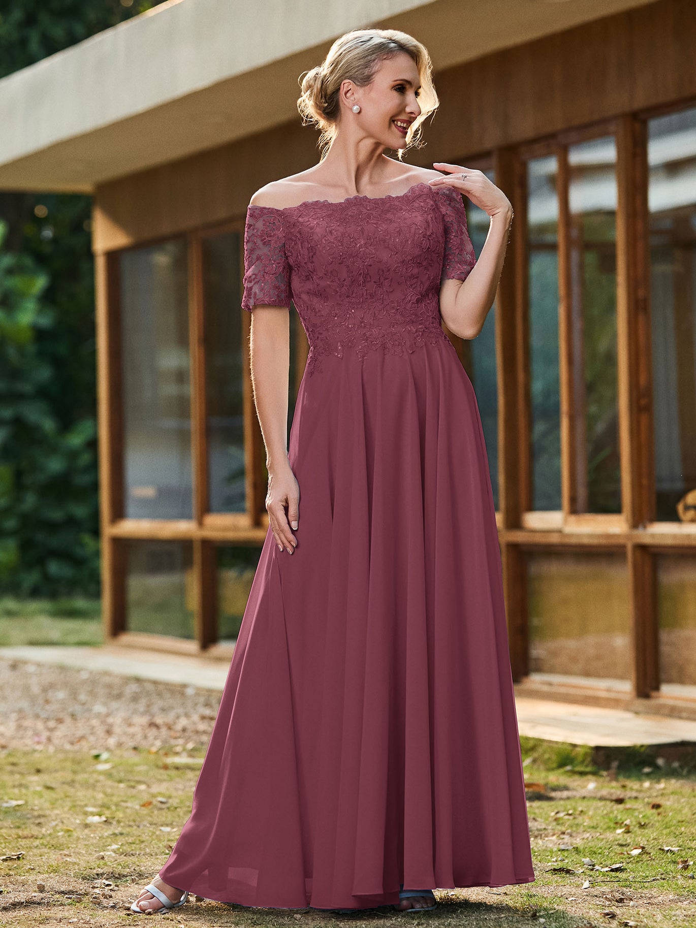 Mulberry Mother of the Bride Dresses BABARONI Mulberry Mother of the Bride Dresses BABARONI