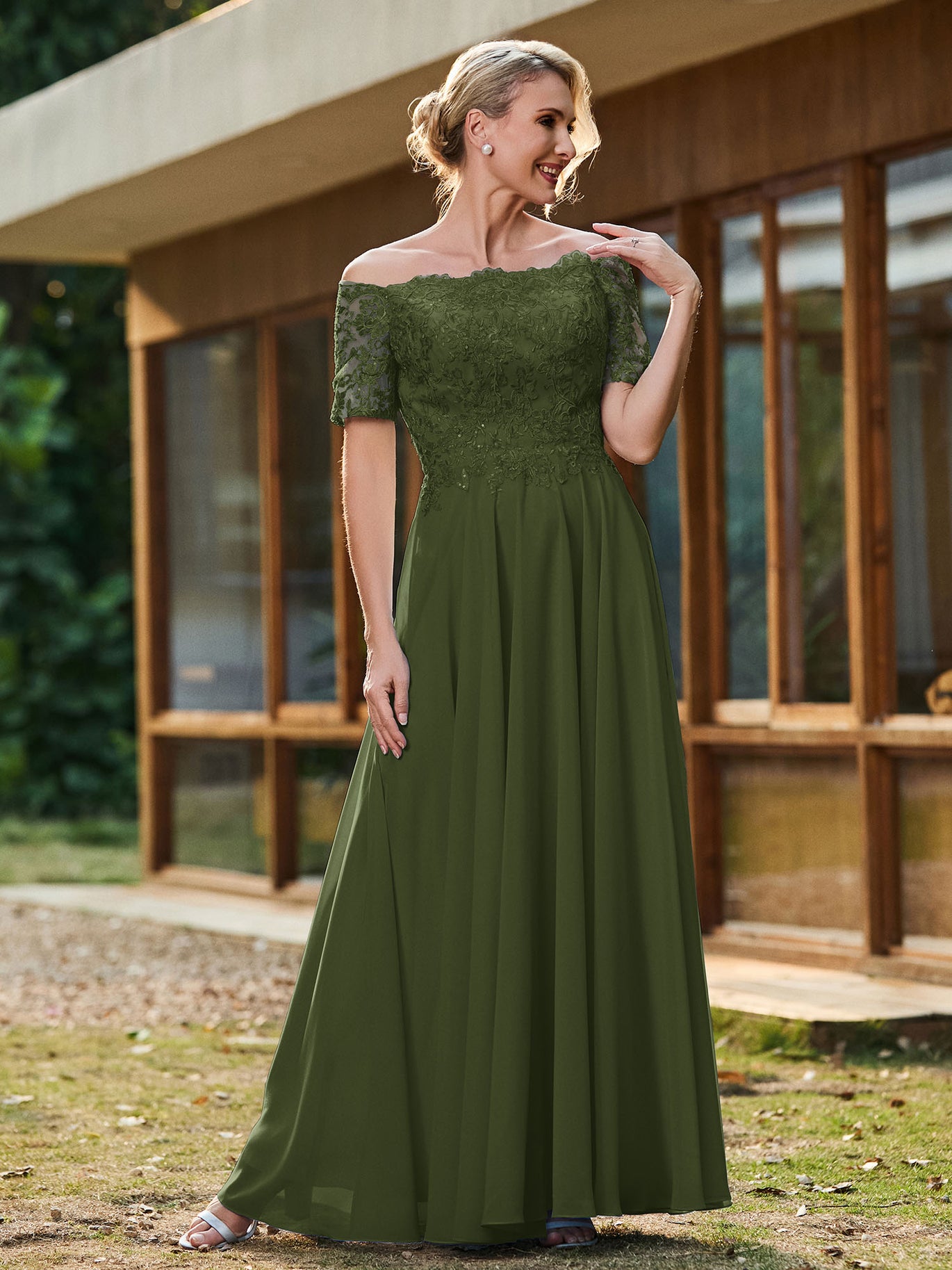 Olive Green Mother of the Bride Dresses  BABARONI