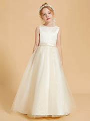 Beaded Beauty Flower Girl Dresses with Tulle Elegance